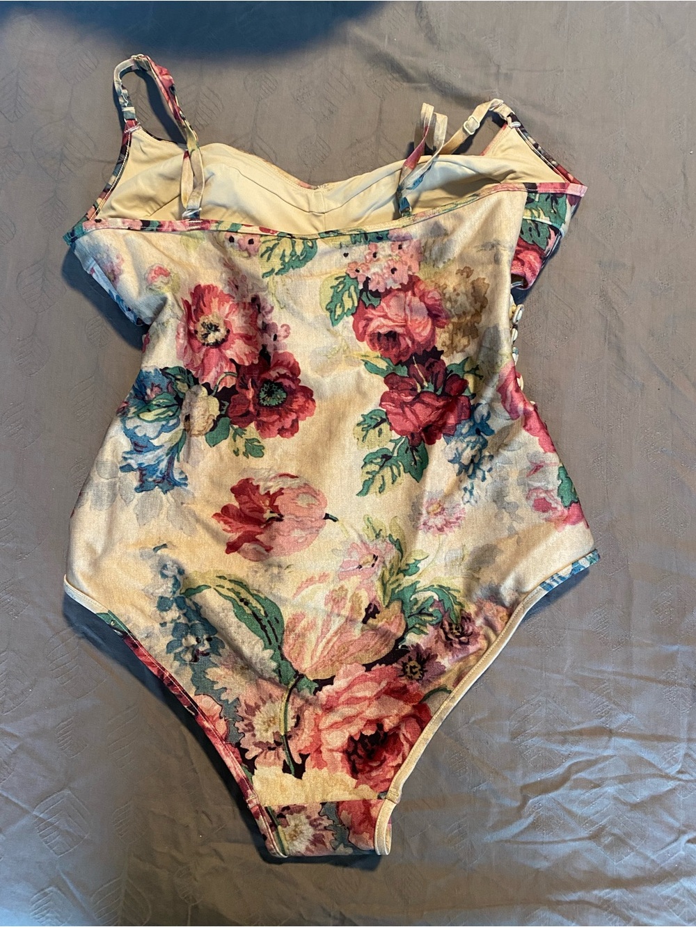 Zimmermann Iris Lace-up One Piece Swimsuit - Picture 2 of 5